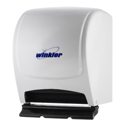 Dispensador de Papel Toalla Jumbo con Palanca – Blanco Resistente y Práctico