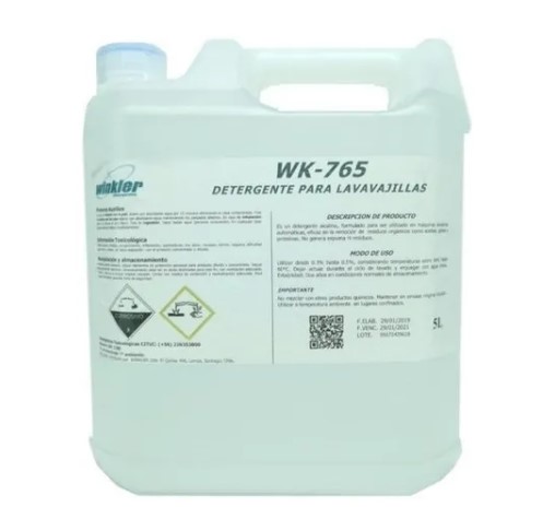 Detergente para Lavavajilla Concentrado - Wk-765 - 5 Litros