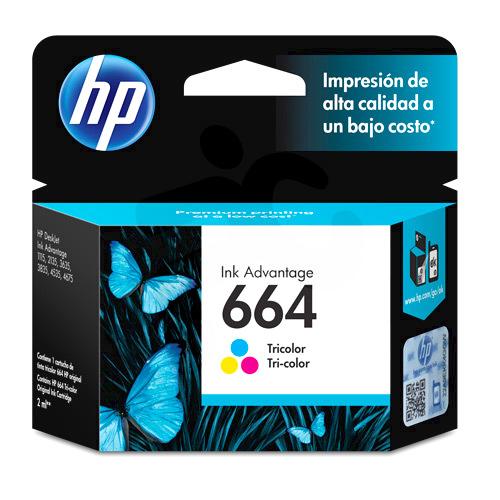 Cartucho De Tinta Original 664 Color Adv P 1115 Hp